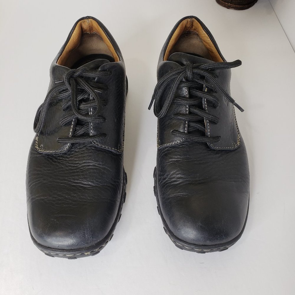 Born Comfort & Casual Leather Black Oxford Size 9 - Picture 3 of 16